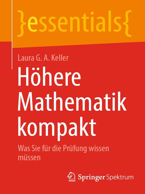 Title details for Höhere Mathematik kompakt by Laura G. A. Keller - Available